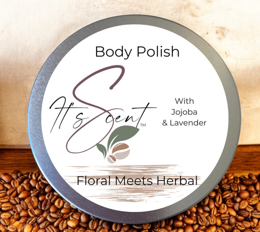 Floral meets Herbal Blend. Coffee Body Polish