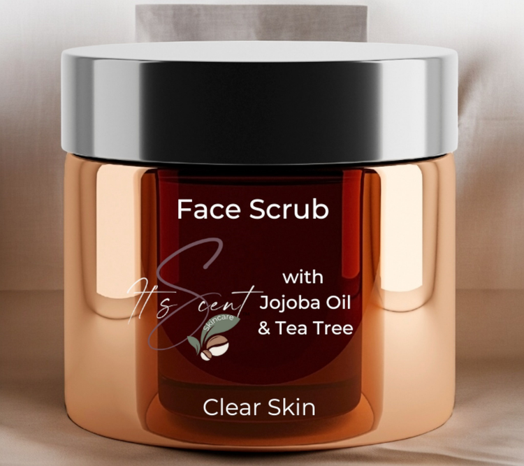 Face Scrub with the benefit of added coffee grounds